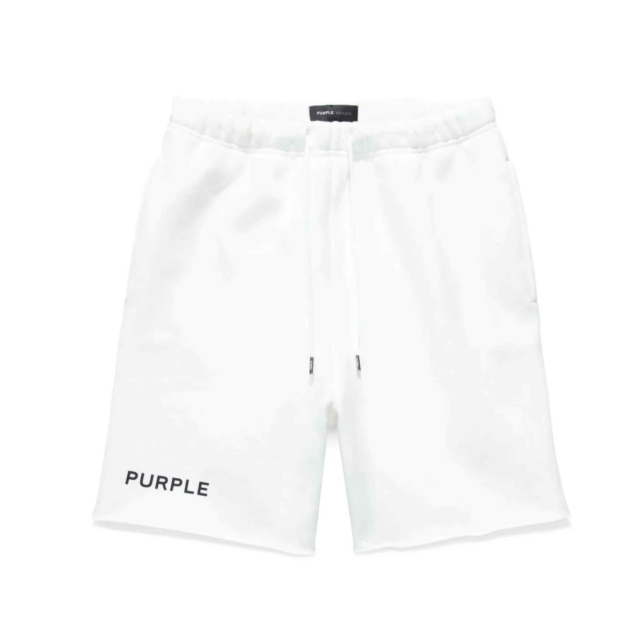 Purple Brand Wordmark Brilliant White Shorts