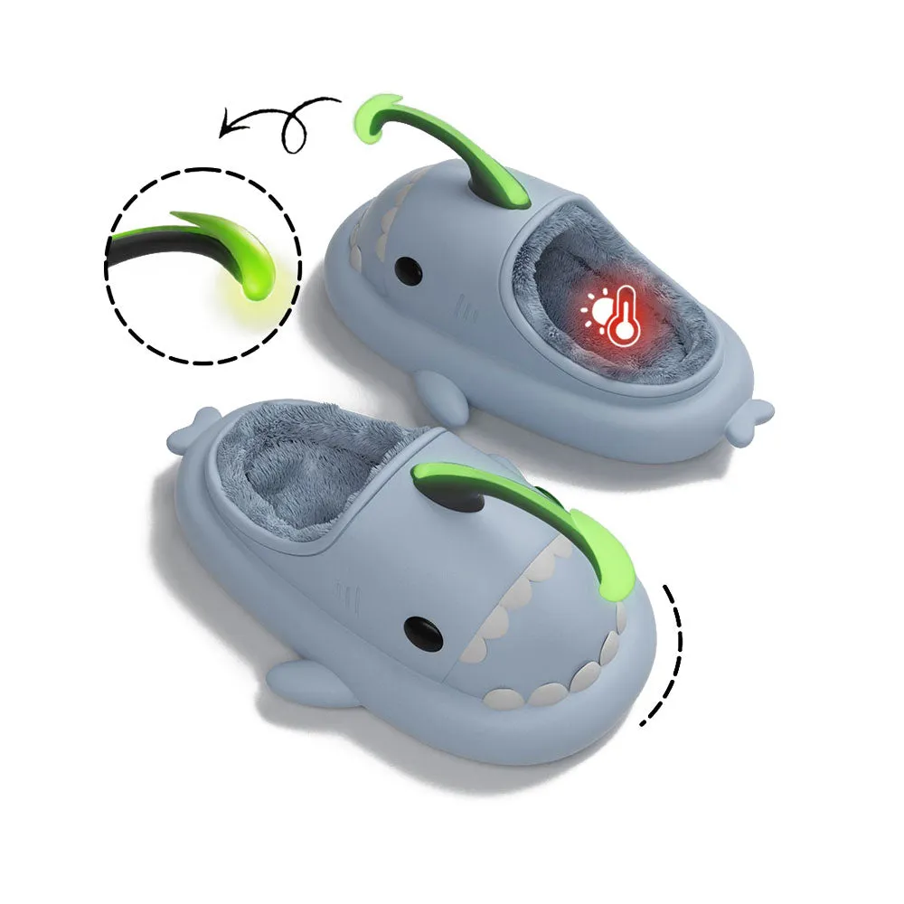 Sharkicks Basic - Winter Anglerfish Heel-open Shark Slippers