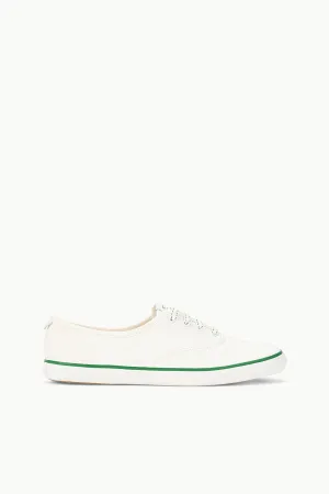 STAUD   KEDS CHAMPION CANVAS | WHITE GREEN