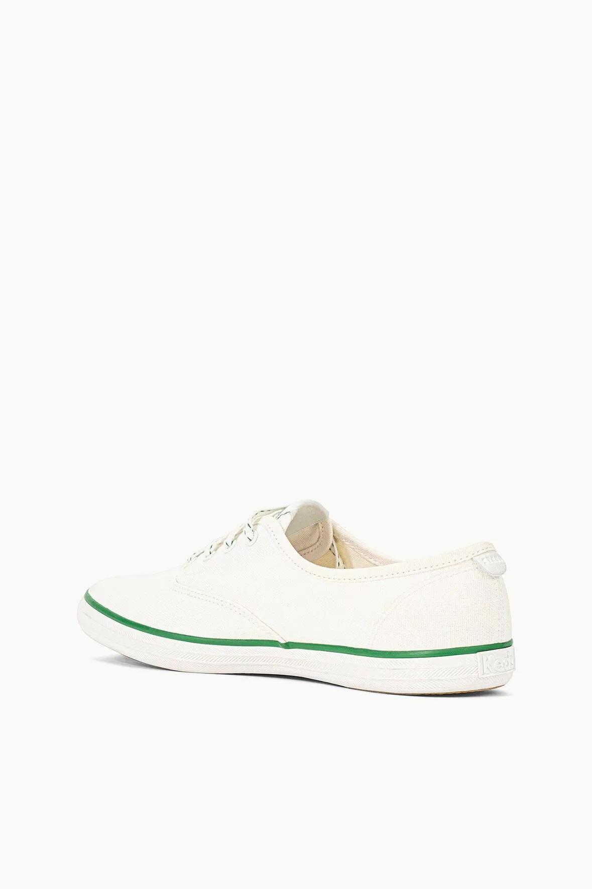 STAUD   KEDS CHAMPION CANVAS | WHITE GREEN