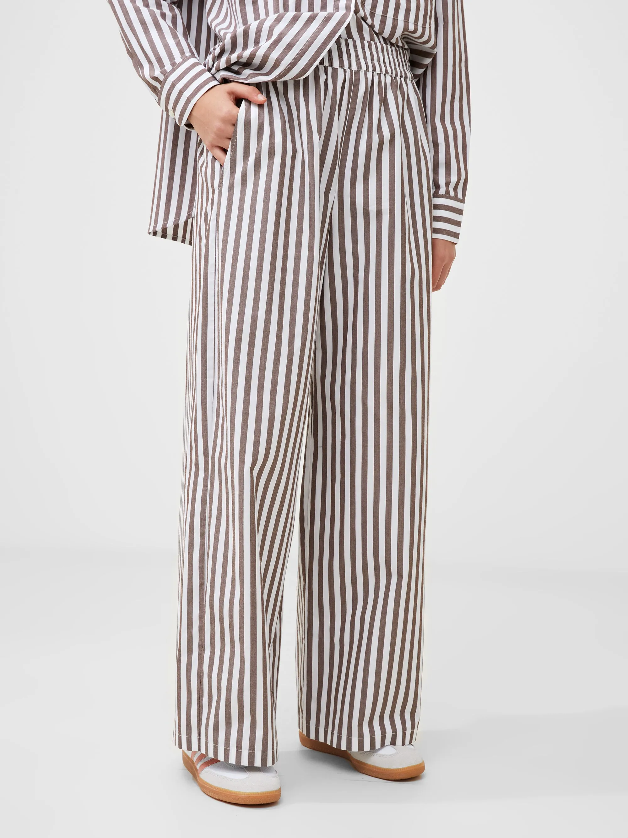 Stripe Poplin Trousers