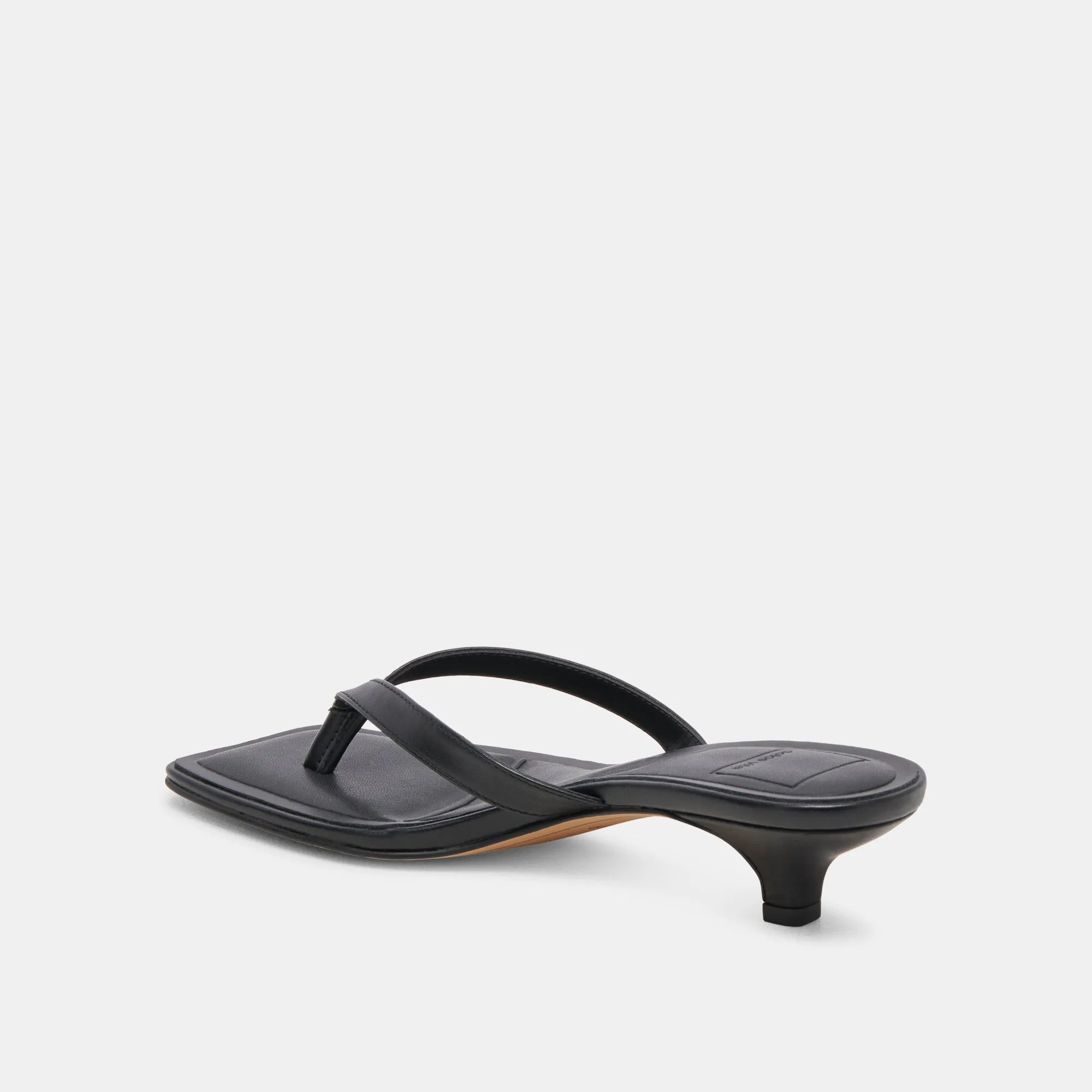 TASIAH SANDALS BLACK LEATHER