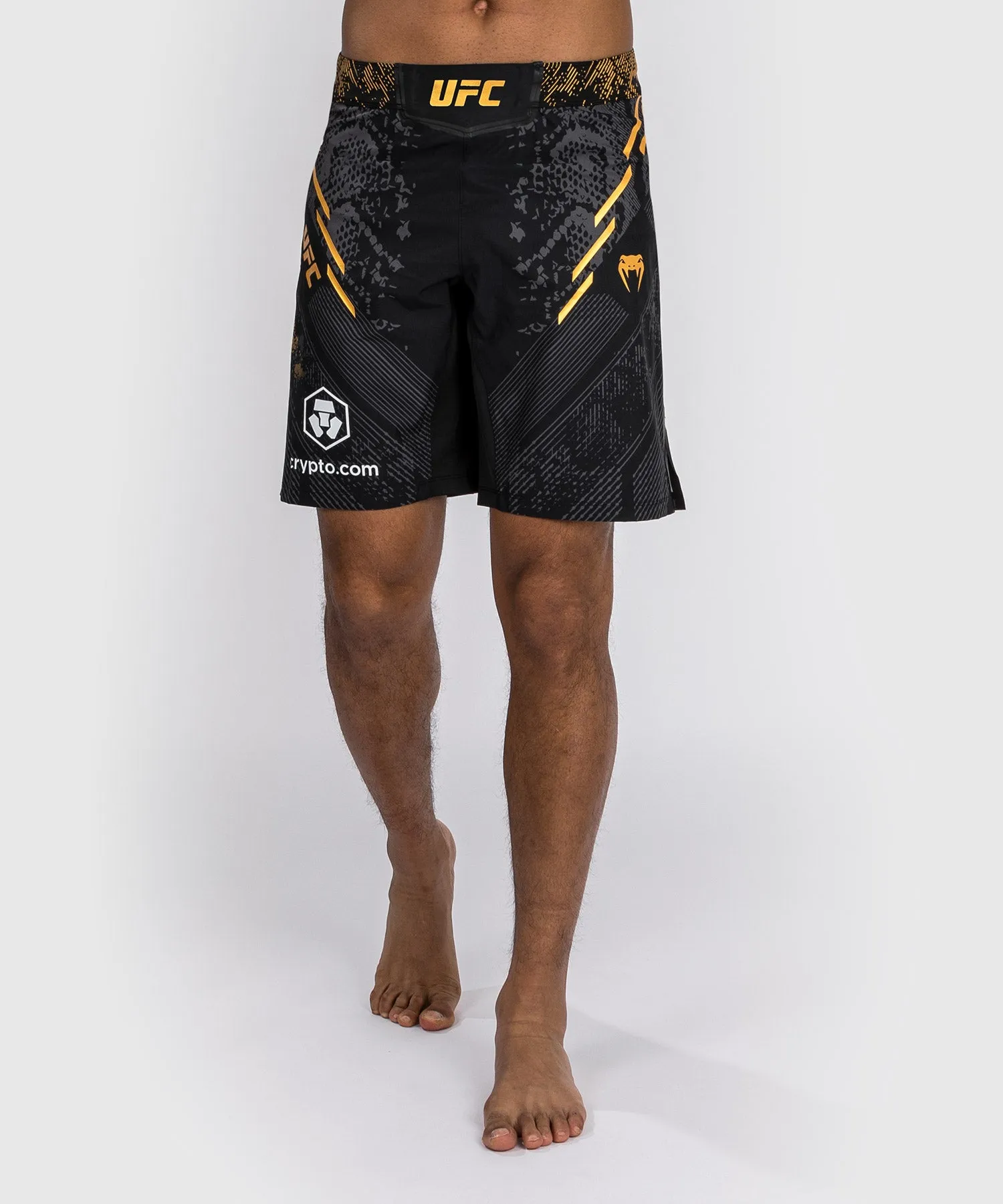 UFC Adrenaline by Venum Personalized Authentic Fight Night Men's Fight Short - Long Fit  - Champion