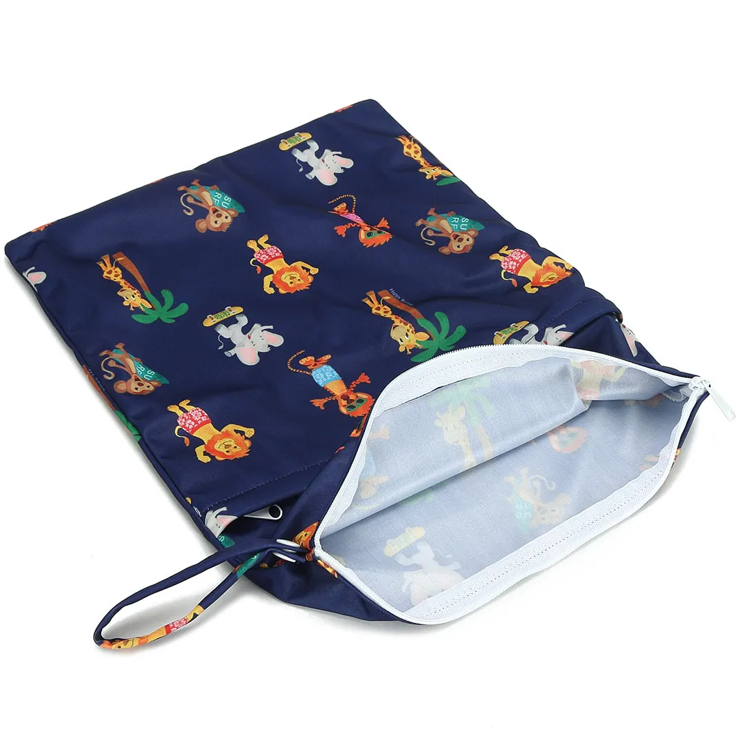 Wet Bag Zoo Animals Navy