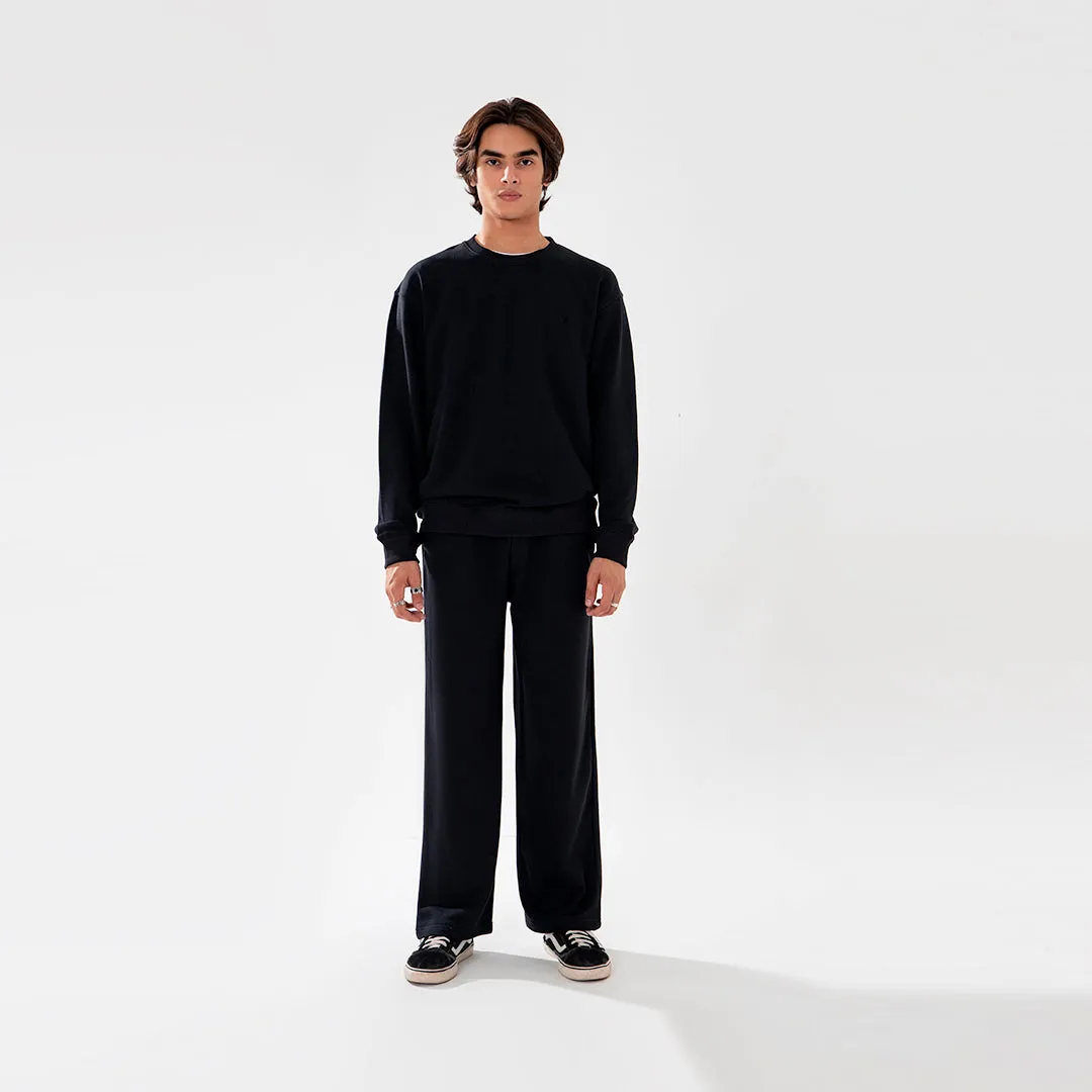 Wide Leg Trouser Unisex Black