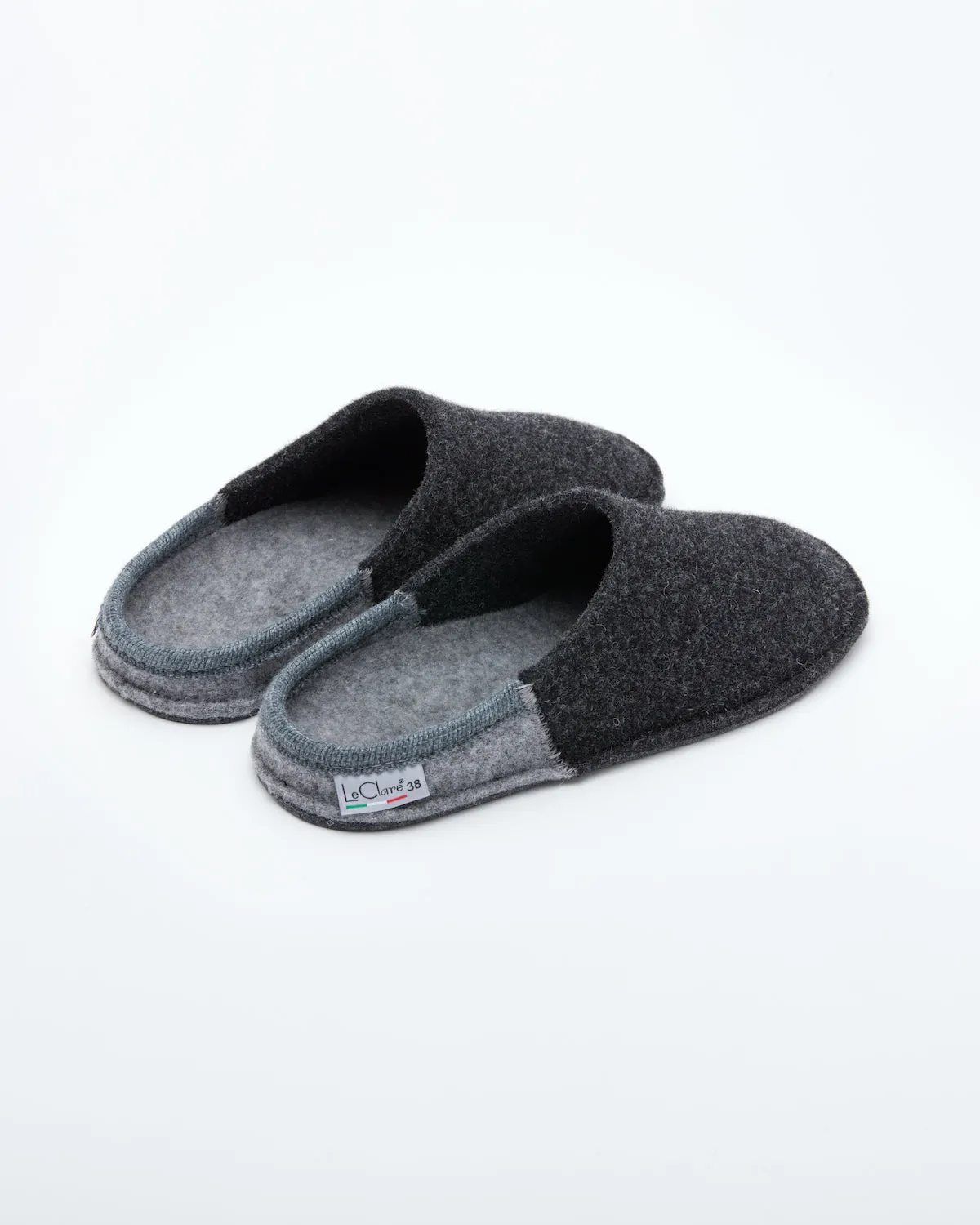 Women's Nuvola Bico Wool Slipper Charcoal