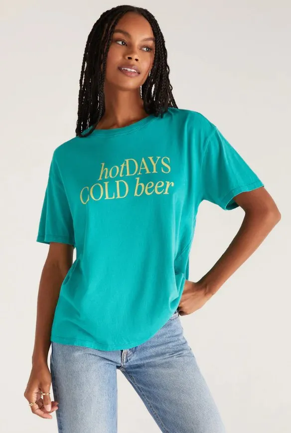 Z SUPPLY BOYFRIEND COLD BEER TEE