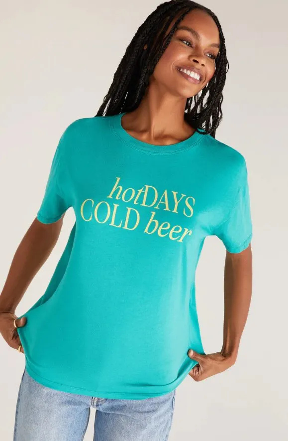 Z SUPPLY BOYFRIEND COLD BEER TEE